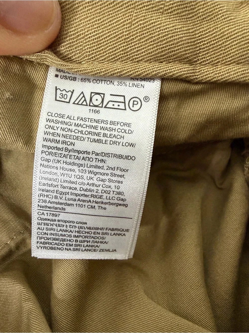 Banana Republic Womens 6 Brown Heritage Explorer Cargo Utility Safari Pant Linen